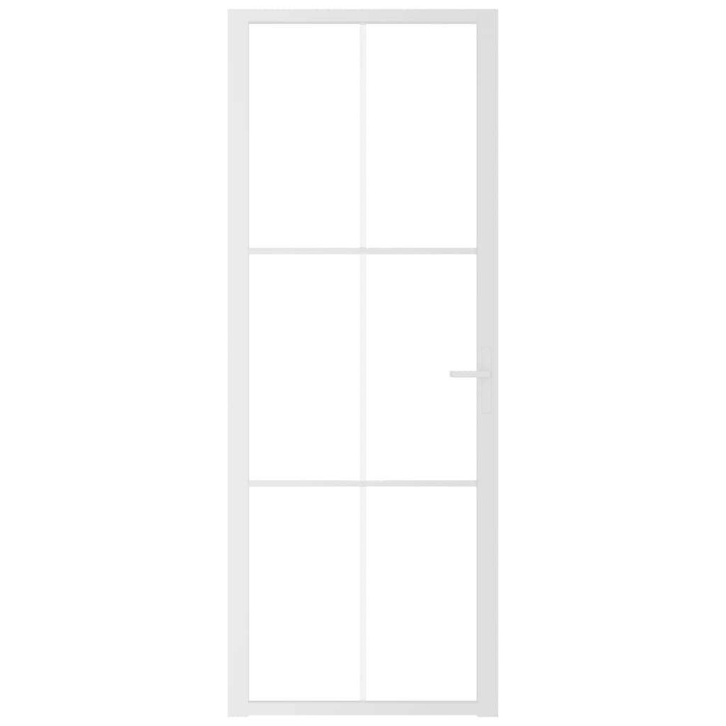 Vidaxl inner door 76x201.5 cm ESG glass and aluminum white