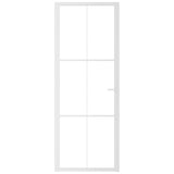 Vidaxl inner door 76x201.5 cm ESG glass and aluminum white