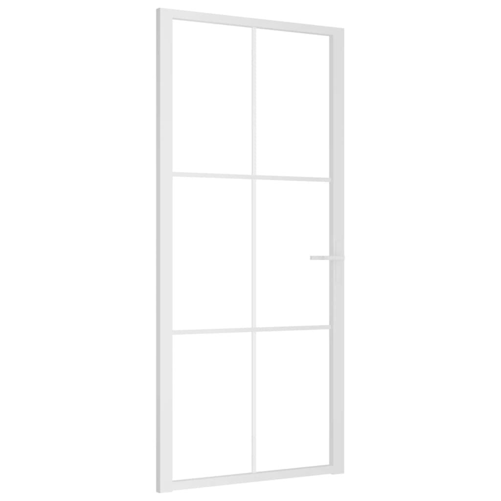 Vidaxl inner door 93x201.5 cm ESG glass and aluminum white