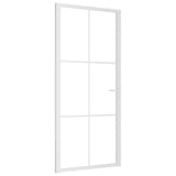 Vidaxl inner door 93x201.5 cm ESG glass and aluminum white