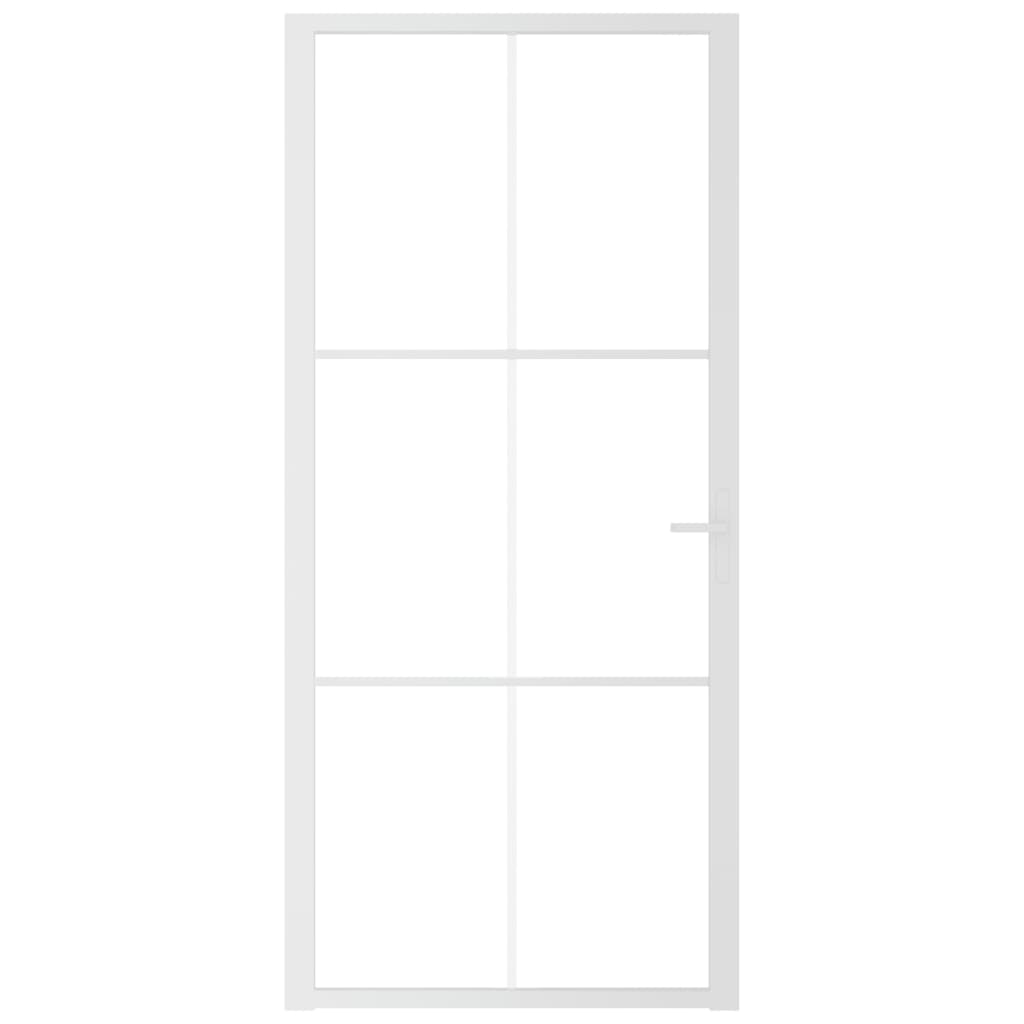 Vidaxl inner door 93x201.5 cm ESG glass and aluminum white