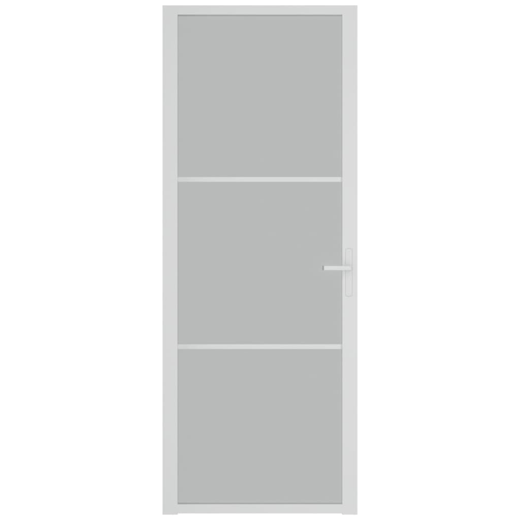 Vidaxl inner door 76x201.5 cm Matt glass and aluminum white