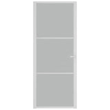 Vidaxl binnendeur 83x201,5 cm matglas en aluminium wit