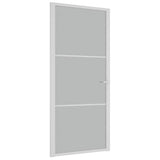 Vidaxl binnendeur 93x201,5 cm matglas en aluminium wit