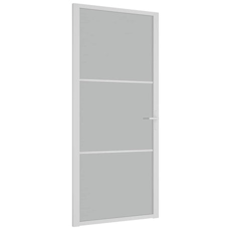 Vidaxl binnendeur 93x201,5 cm matglas en aluminium wit