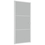 Vidaxl binnendeur 93x201,5 cm matglas en aluminium wit