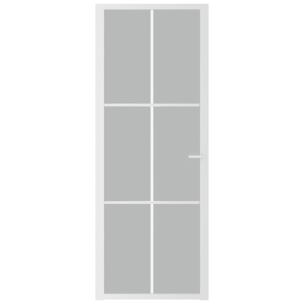 Vidaxl inner door 76x201.5 cm Matt glass and aluminum white