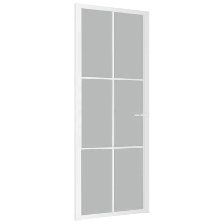 Vidaxl binnendeur 83x201,5 cm matglas en aluminium wit