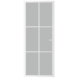 Vidaxl binnendeur 83x201,5 cm matglas en aluminium wit