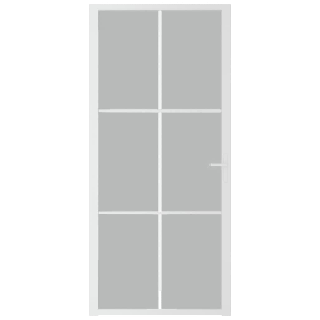 Vidaxl inner door 93x201.5 cm Matt glass and aluminum white