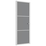 Vidaxl binnendeur 76x201,5 cm esg-glas en aluminium wit