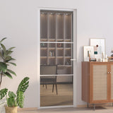 Vidaxl inner door 83x201.5 cm ESG glass and aluminum white