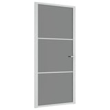 Vidaxl binnendeur 93x201,5 cm esg-glas en aluminium wit