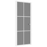 Vidaxl binnendeur 83x201,5 cm esg-glas en aluminium wit