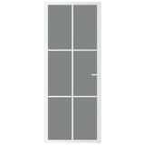Vidaxl binnendeur 83x201,5 cm esg-glas en aluminium wit