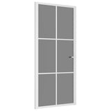 Vidaxl binnendeur 93x201,5 cm esg-glas en aluminium wit