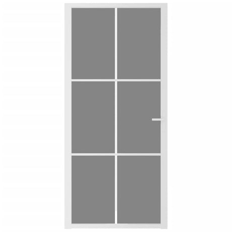 Vidaxl binnendeur 93x201,5 cm esg-glas en aluminium wit