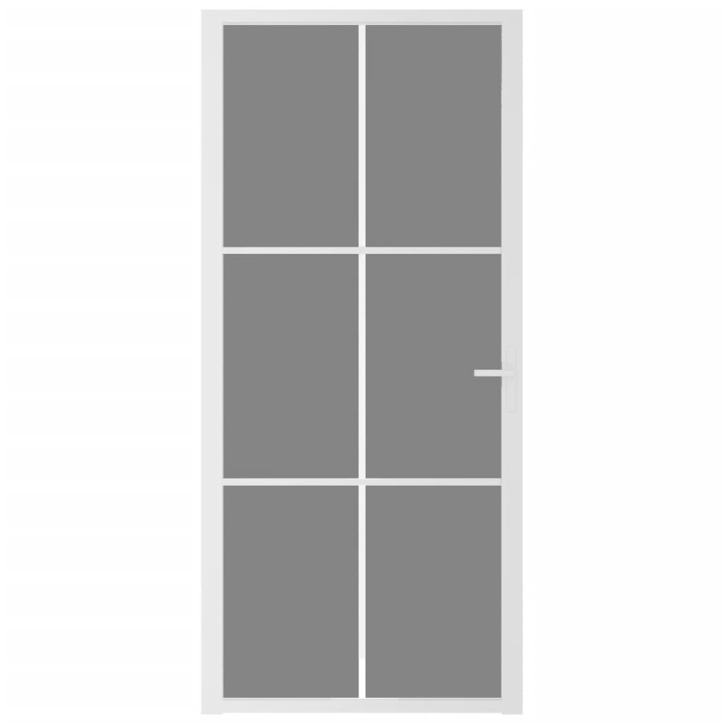 Vidaxl inner door 93x201.5 cm ESG glass and aluminum white