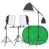 Vidaxl Photo studio set with lighting set and background screen