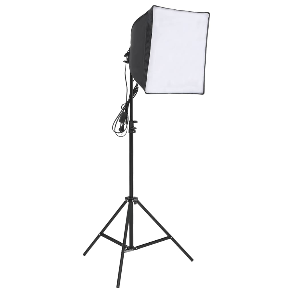 Vidaxl Photo studio set with light set, background screen and reflector