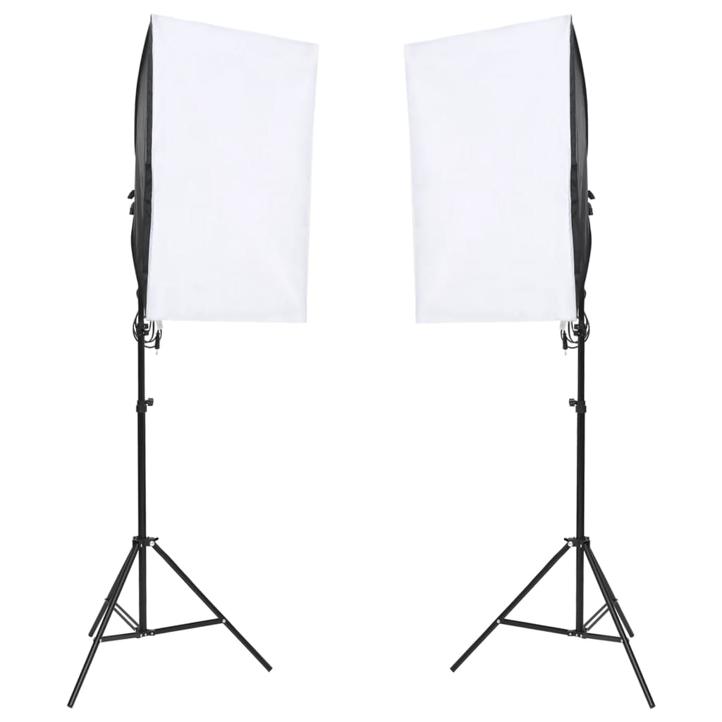 Vidaxl Photo studio set with lighting set and background screen