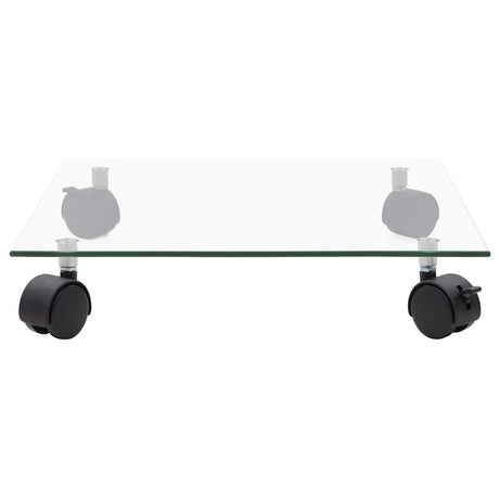 Vidaxl plantenrollers 4 st vierkant 35x35 cm gehard glas