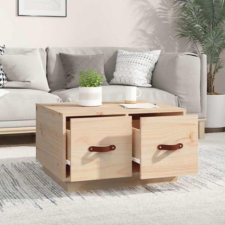 Vidaxl salontafel 60x53x35 cm massief grenenhout
