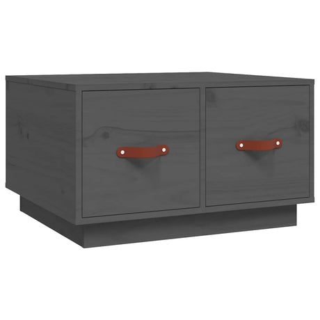 Vidaxl salontafel 60x53x35 cm massief grenenhout grijs