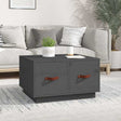 Vidaxl salontafel 60x53x35 cm massief grenenhout grijs