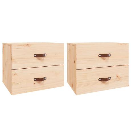 Vidaxl nachtkastjes 2 st wandgemonteerd 50x36x40 cm