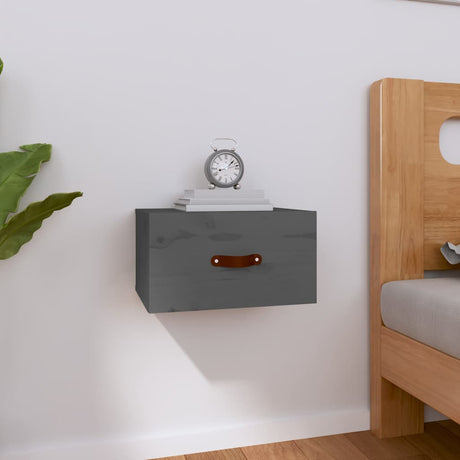 Vidaxl nachtkastje wandgemonteerd 40x29,5x22 cm grijs
