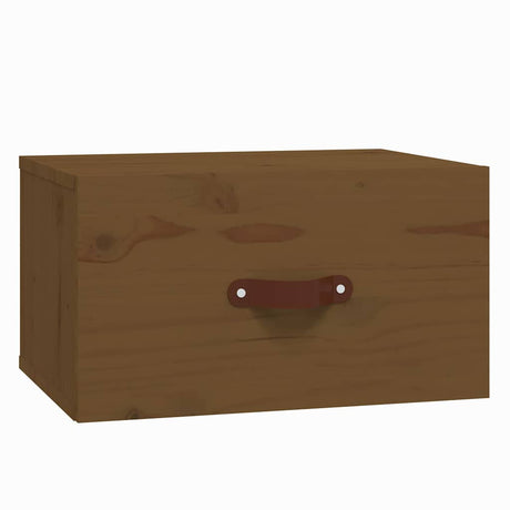 Vidaxl nachtkastje wandgemonteerd 40x29,5x22 cm honingbruin