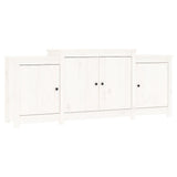 Vidaxl dressoir 164x37x68 cm massief grenenhout wit