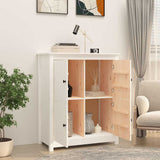 Vidaxl dressoir 83x41,5x100 cm massief grenenhout wit
