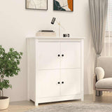 Vidaxl dressoir 83x41,5x100 cm massief grenenhout wit