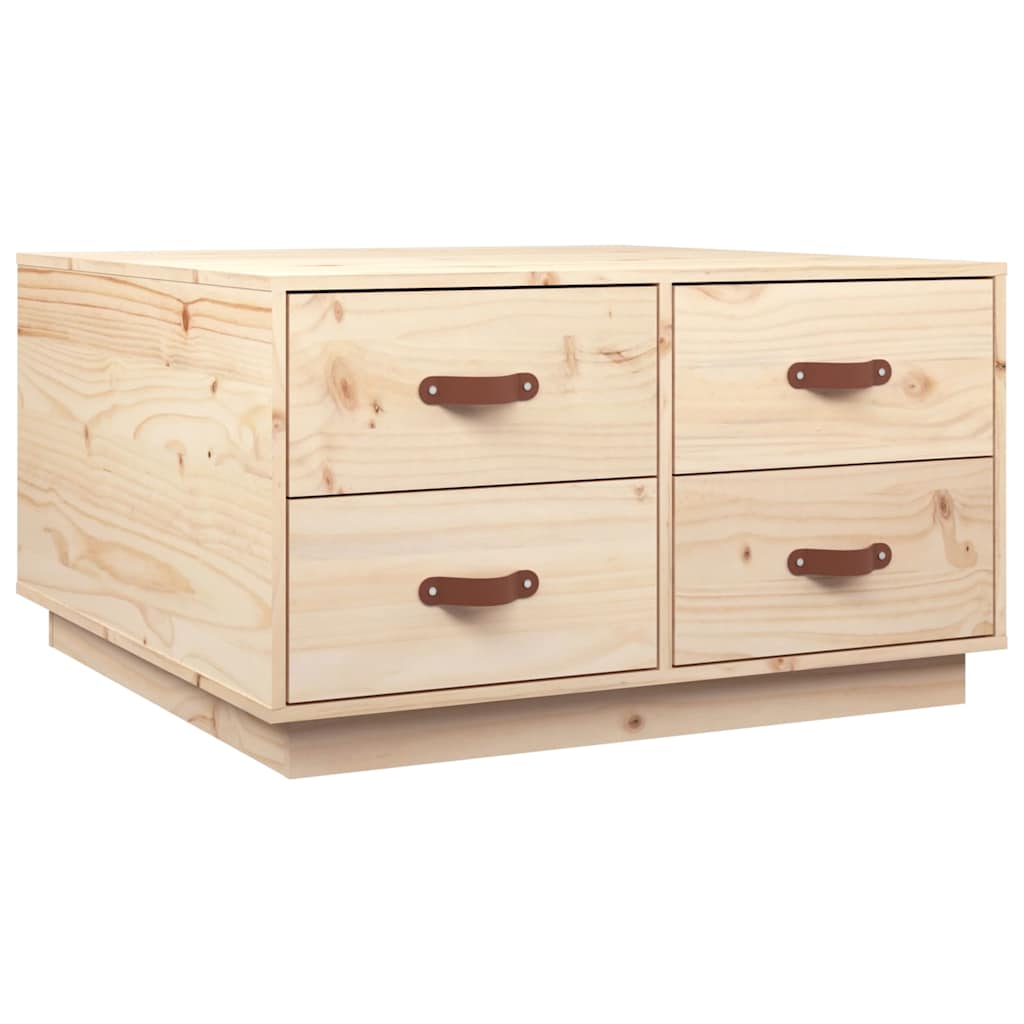 Vidaxl salontafel 80x80x45 cm massief grenenhout