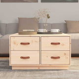Vidaxl salontafel 80x80x45 cm massief grenenhout