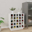 Vidaxl wijnkast 55,5x34x61 cm massief grenenhout wit