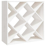 Vidaxl wijnkast 62x25x62 cm massief grenenhout wit