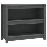 Vidaxl boekenkast 80x35x68 cm massief grenenhout grijs