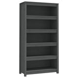 Vidaxl boekenkast 80x35x154 cm massief grenenhout grijs