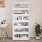 Vidaxl boekenkast 80x35x183 cm massief grenenhout wit