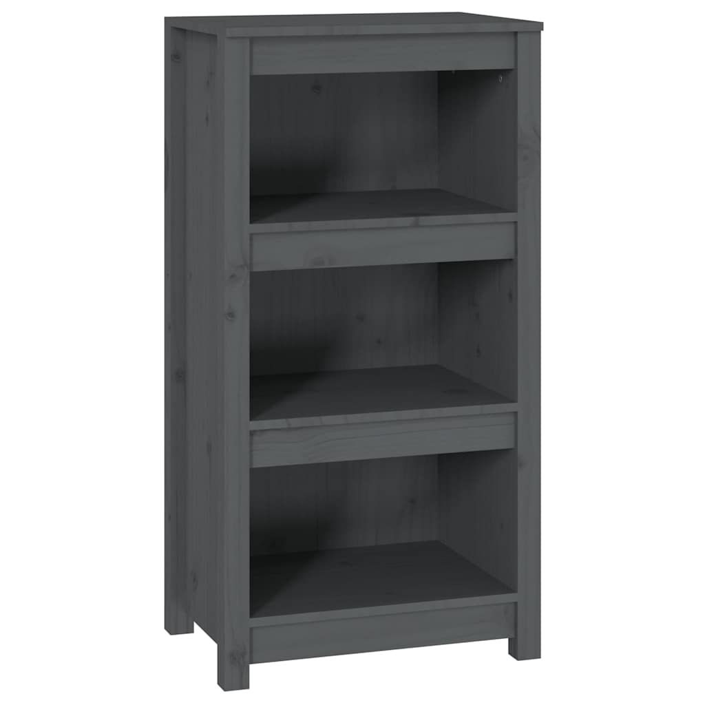 Vidaxl boekenkast 50x35x97 cm massief grenenhout grijs