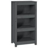Vidaxl boekenkast 50x35x97 cm massief grenenhout grijs