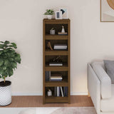 Vidaxl boekenkast 50x35x154 cm massief grenenhout honingbruin