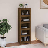 Vidaxl boekenkast 50x35x154 cm massief grenenhout honingbruin