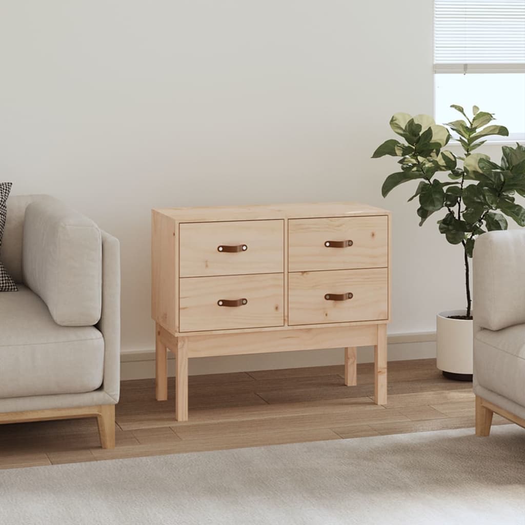 Vidaxl wandkast 90x40x78 cm massief grenenhout