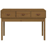 Vidaxl wandtafel 114x40x75 cm massief grenenhout honingbruin