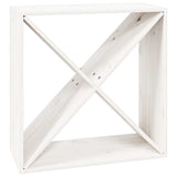 Vidaxl wijnkast 62x25x62 cm massief grenenhout wit