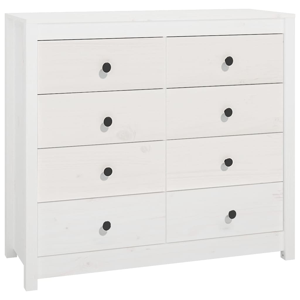 Vidaxl dressoir 100x40x90 cm massief grenenhout wit